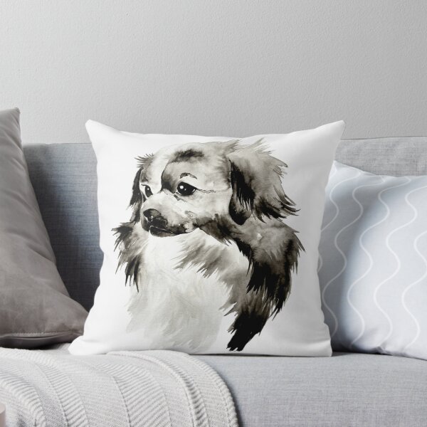 Item preview, Beautiful Ink Drawing/ Painting of Tibetan Spaniel designed and sold by Monica C. Webster.