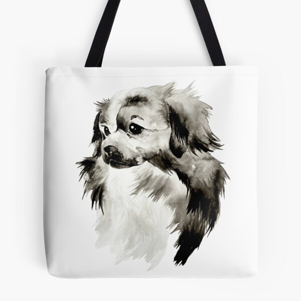 Item preview, Beautiful Ink Drawing/ Painting of Tibetan Spaniel designed and sold by Monica C. Webster.