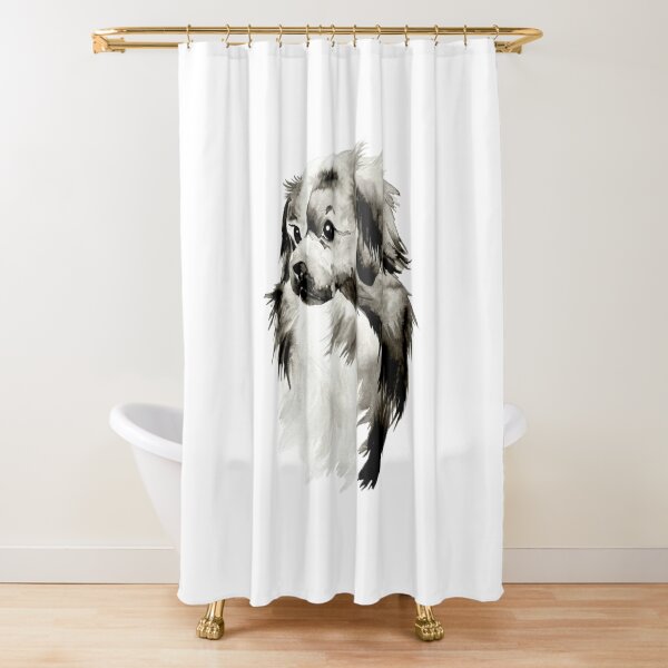 Item preview, Beautiful Ink Drawing/ Painting of Tibetan Spaniel designed and sold by Monica C. Webster.