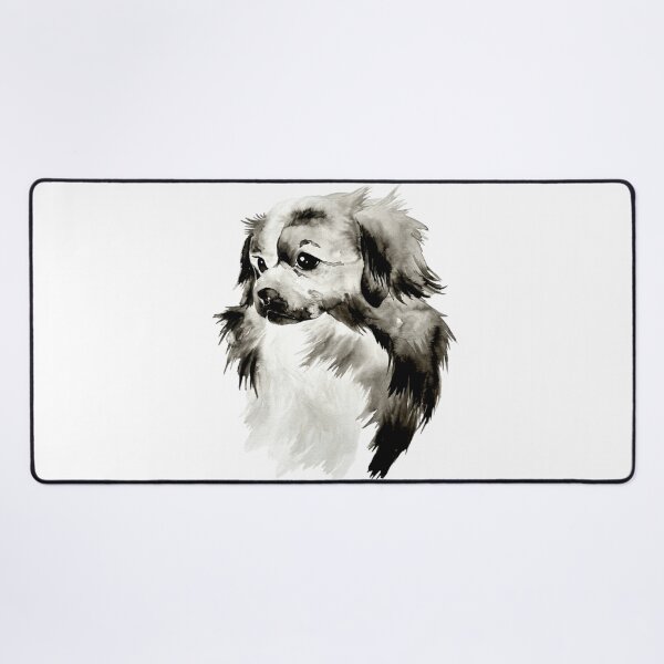 Item preview, Beautiful Ink Drawing/ Painting of Tibetan Spaniel designed and sold by Monica C. Webster.