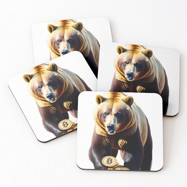 Item preview, Grizzly Bear with Bitcoins BTC 2023 designed and sold by T3goods.