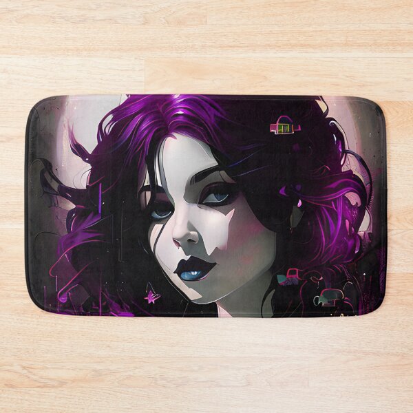Item preview, Purple Gothic Girl Portrait No.3 designed and sold by Artistic Fusion Lab.