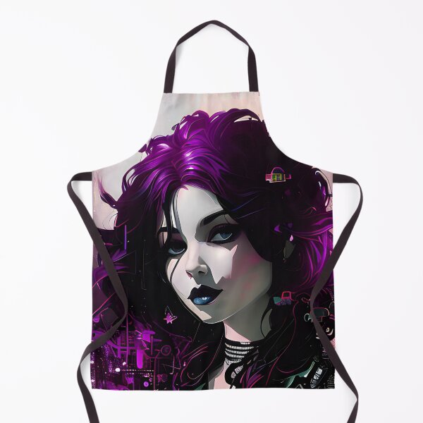 Item preview, Purple Gothic Girl Portrait No.3 designed and sold by Artistic Fusion Lab.