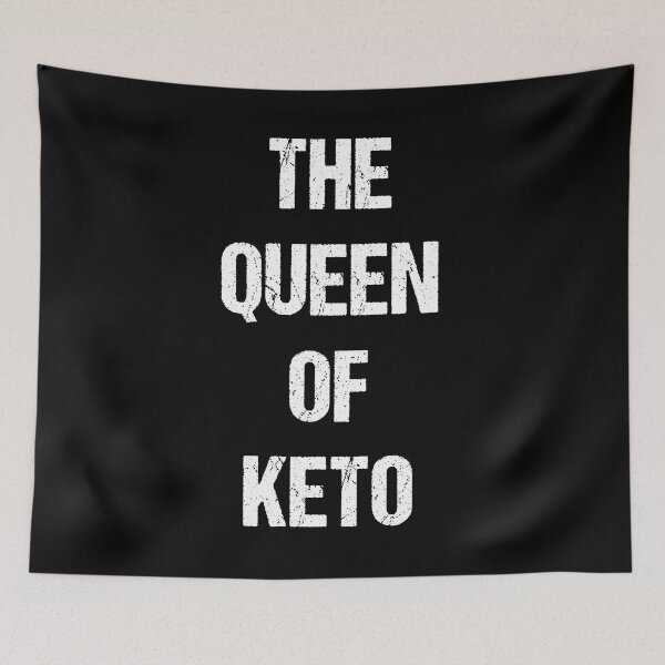 Item preview, The Queen Of Keto White Text Based Design designed and sold by CGSGraphics.