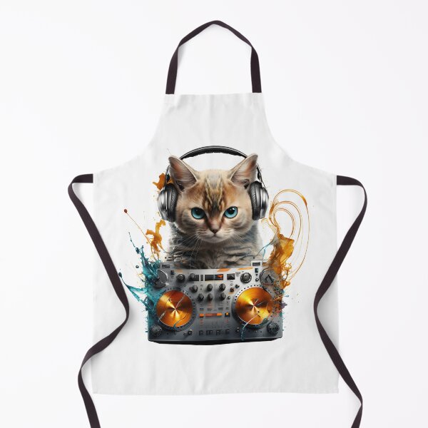 Item preview, Dj Cat Playing Music designed and sold by ekachar.