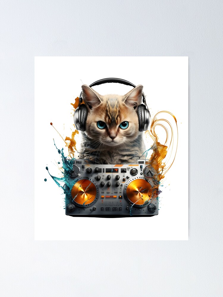 Dj Cat Posters for Sale