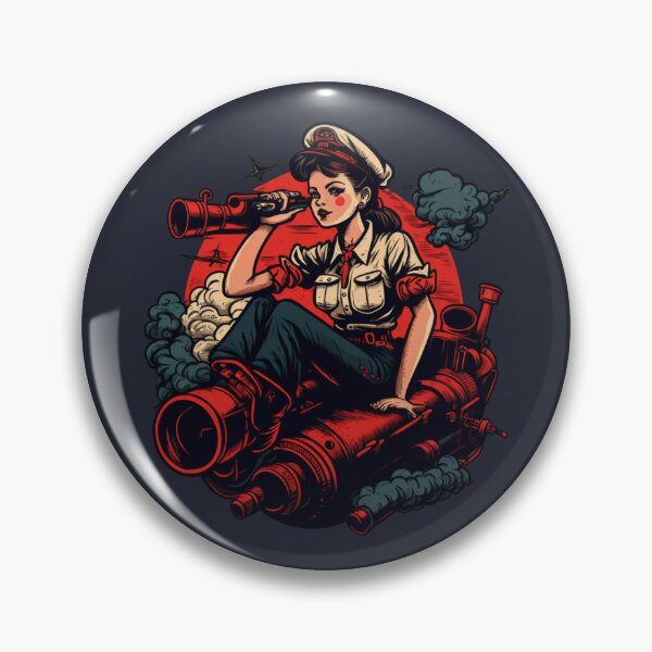 Item preview, American Traditional Sailor Jerry Girl Nautical designed and sold by MerikDigital.