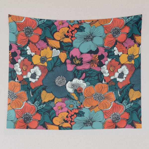 Item preview, 2023 Trend design Colorful Flower Pattern Motif V6 designed and sold by Family Journey with God.