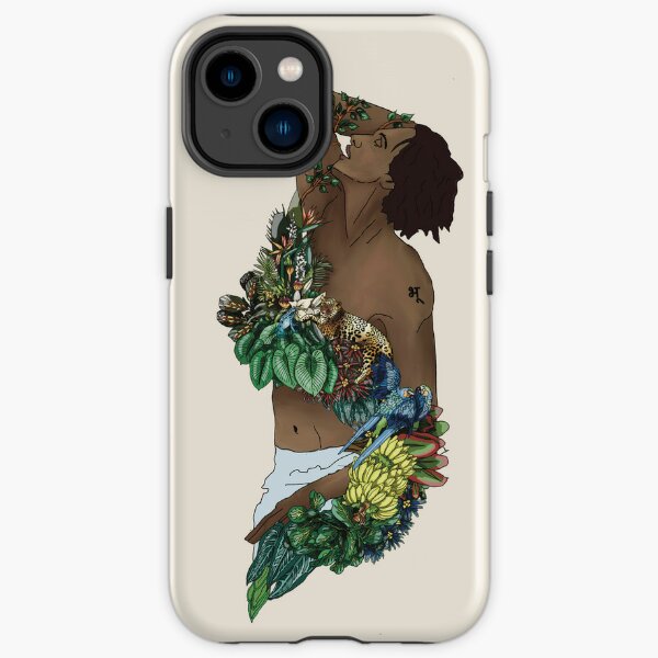 Everything's connected earth - botanical Portrait iPhone Tough Case