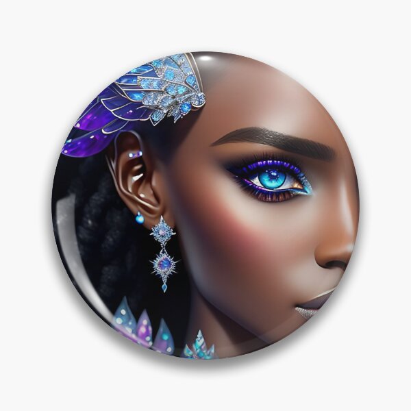 Item preview, Beautiful Fantasy Art: Crystal Moon Goddess, Gem Goddess, Celestial Goddess designed and sold by SerenityOracle.