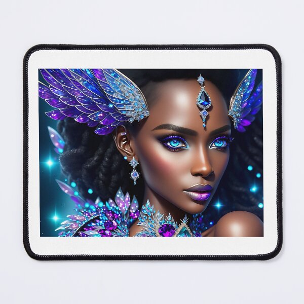 Item preview, Beautiful Fantasy Art: Crystal Moon Goddess, Gem Goddess, Celestial Goddess designed and sold by SerenityOracle.