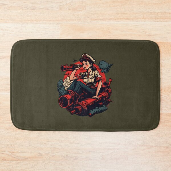 Item preview,  American Traditional Sailor Jerry Girl - Olive designed and sold by MerikDigital.