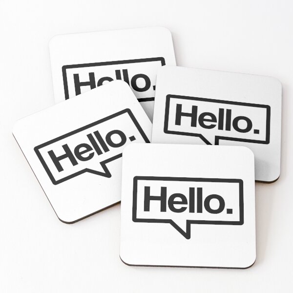 Item preview, Hello - Talking Shirt (Black) designed and sold by Justin Ellis.