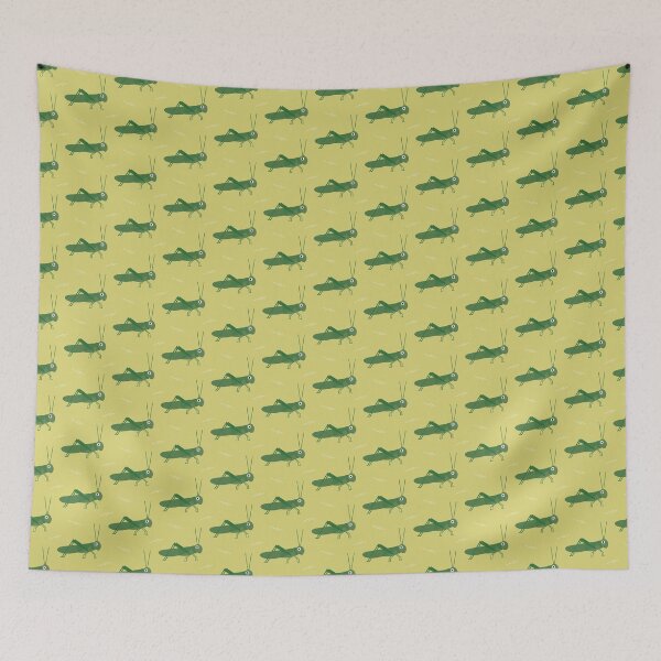 Item preview, Grasshoppers on green designed and sold by reneesillus.