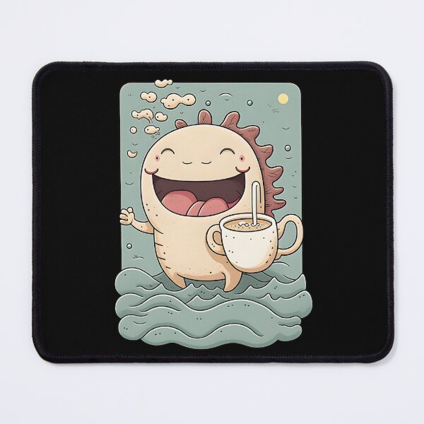 Item preview, Axolotl & Coffee Kawaii Anime Axolotls & Coffee Lover designed and sold by SecretDicer.