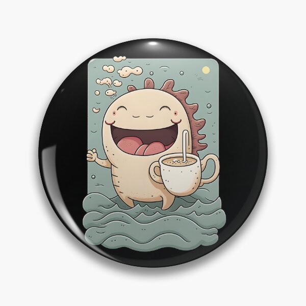 Item preview, Axolotl & Coffee Kawaii Anime Axolotls & Coffee Lover designed and sold by SecretDicer.