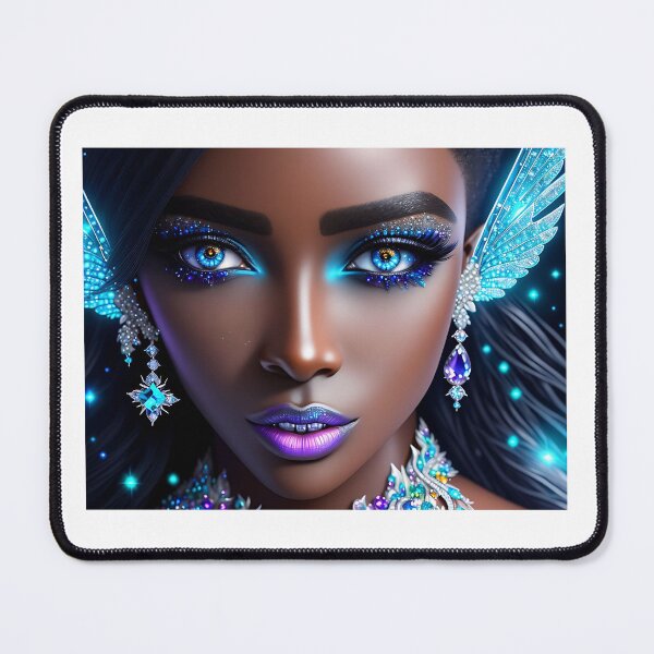 Item preview, Beautiful Fantasy Art: Crystal Moon Goddess, Gem Goddess, Celestial Goddess designed and sold by SerenityOracle.