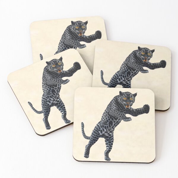 Item preview, Black Jaguar in Fighting Pose designed and sold by AuroraSpringer.