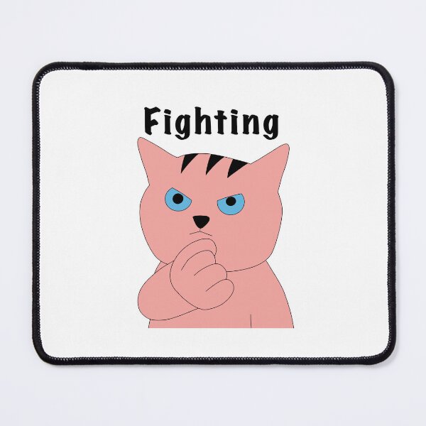 Item preview, fighting cat designed and sold by Yunhee Kim.