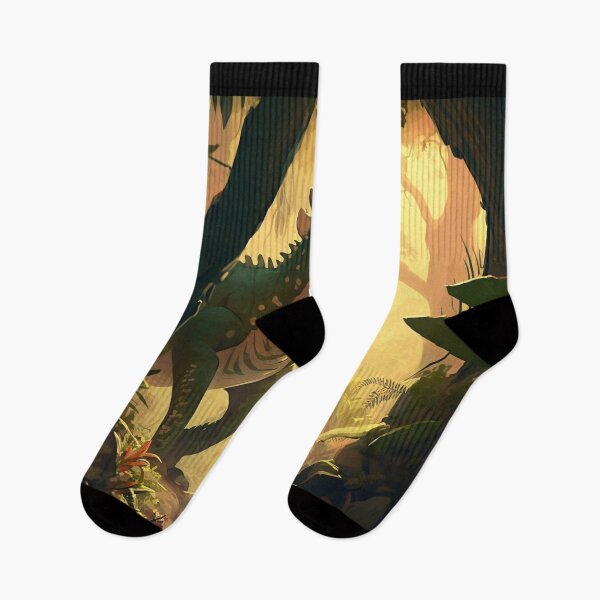 Item preview, Adventures in the Prehistoric Jungle - Dinosaur Illustration for Kids designed and sold by PlaytimeArt.
