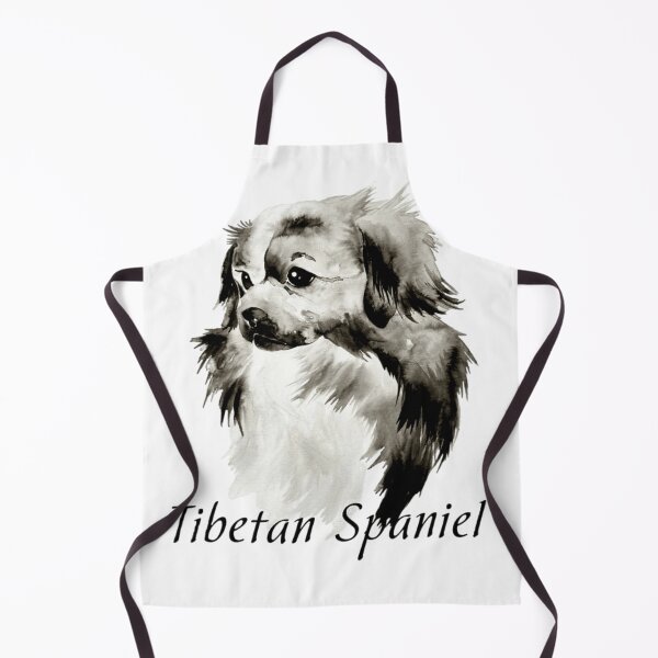 Item preview, Beautiful Ink Drawing/ Painting of Tibetan Spaniel with Title designed and sold by Monica C. Webster.