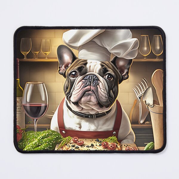 Item preview, French Bulldog Pizza Chef Greeting Card designed and sold by candiscamera.