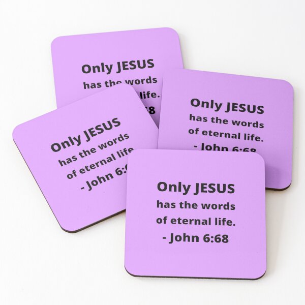 Item preview, John 6:68 Only JESUS has the words of eternal life v2 designed and sold by MGonline.