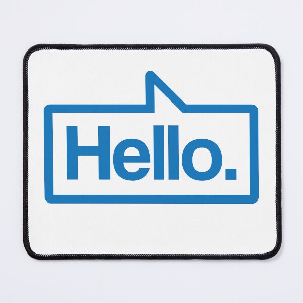 Item preview, Hello - Talking Shirt (Blue) designed and sold by Justin Ellis.