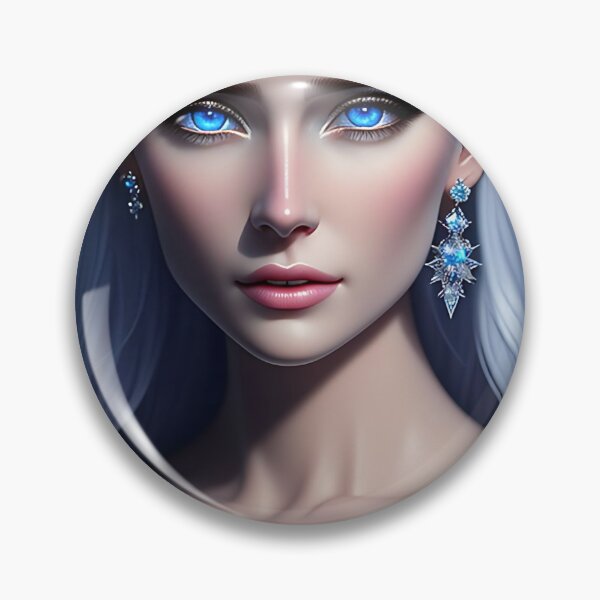 Item preview, Beautiful Fantasy Art: Crystal Moon Goddess, Gem Goddess, Celestial Goddess designed and sold by SerenityOracle.