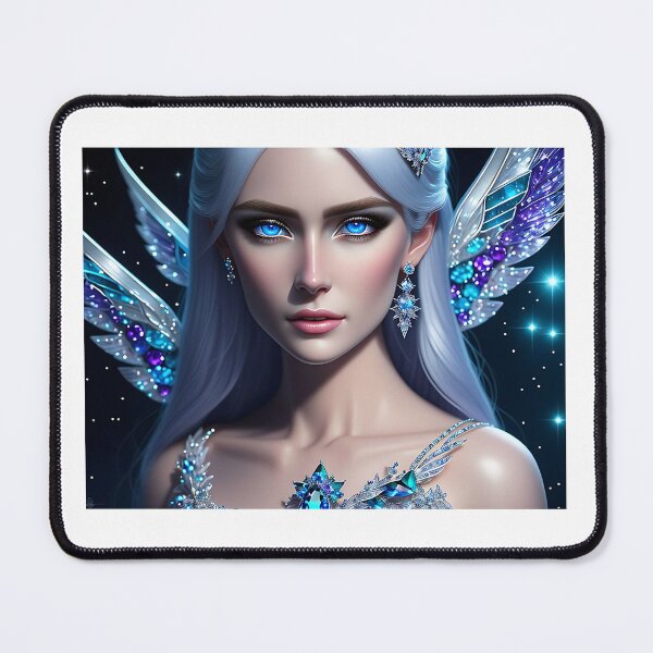 Item preview, Beautiful Fantasy Art: Crystal Moon Goddess, Gem Goddess, Celestial Goddess designed and sold by SerenityOracle.