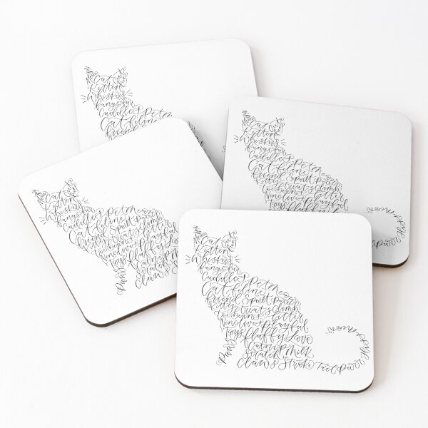 Item preview, Cat calligram - cat word art  designed and sold by amyverse.