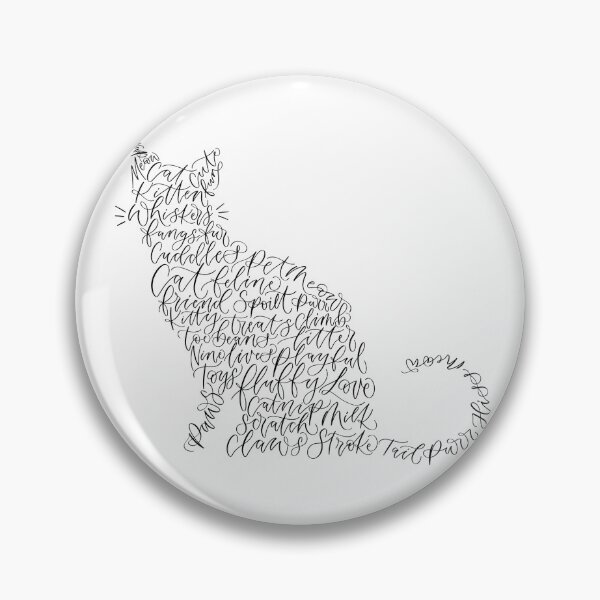 Item preview, Cat calligram - cat word art  designed and sold by amyverse.