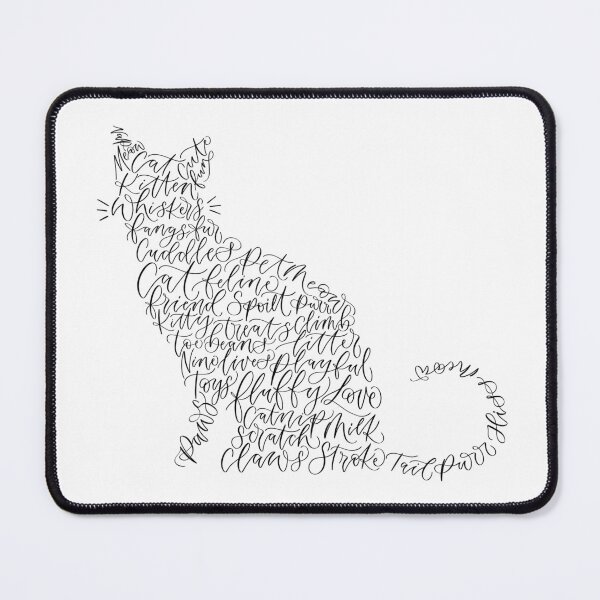 Item preview, Cat calligram - cat word art  designed and sold by amyverse.