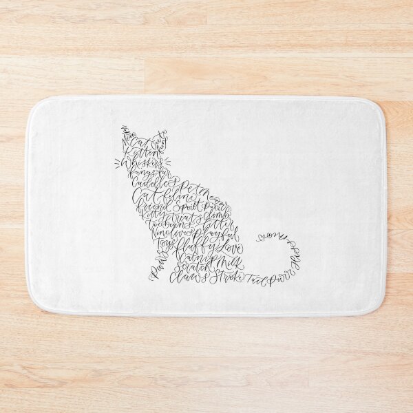 Item preview, Cat calligram - cat word art  designed and sold by amyverse.