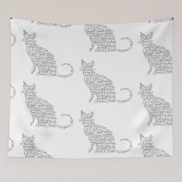 Item preview, Cat calligram - cat word art  designed and sold by amyverse.