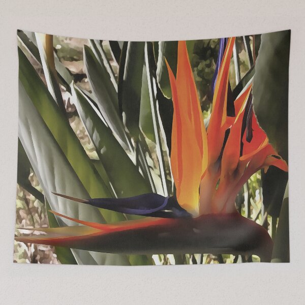 Item preview, Bird of Paradise Strelitzia Reginae Acrylic Painting designed and sold by taiche.
