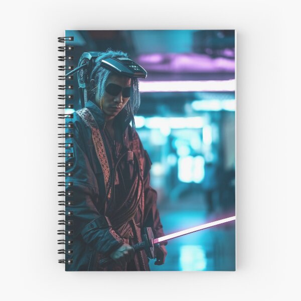 Item preview, Unleash Your Inner Samurai with this Cyberpunk Art Portrait designed and sold by CreationP.