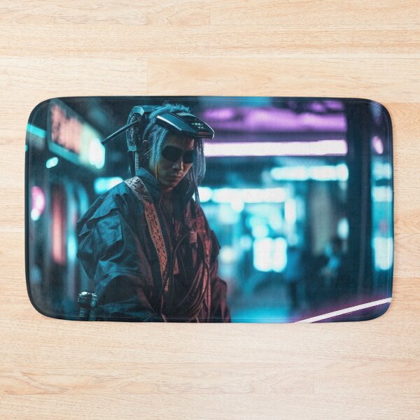 Item preview, Unleash Your Inner Samurai with this Cyberpunk Art Portrait designed and sold by CreationP.