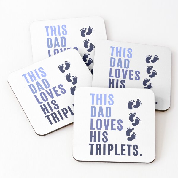 Item preview, This Dad Loves His Triplets designed and sold by karolaan.
