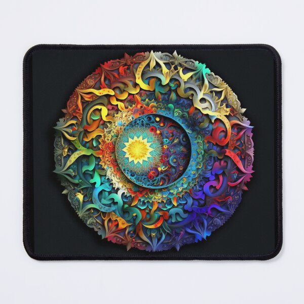 Item preview, colored mandala by -AI designed and sold by haneen15.
