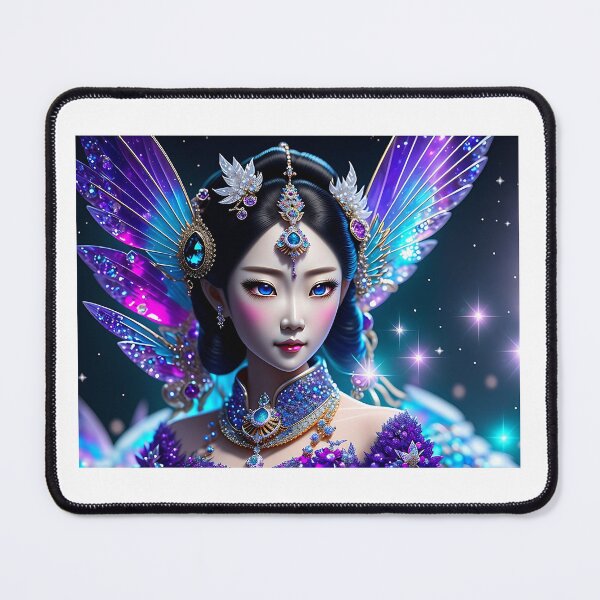 Item preview, Beautiful Fantasy Art: Crystal Moon Goddess, Gem Goddess, Celestial Goddess designed and sold by SerenityOracle.