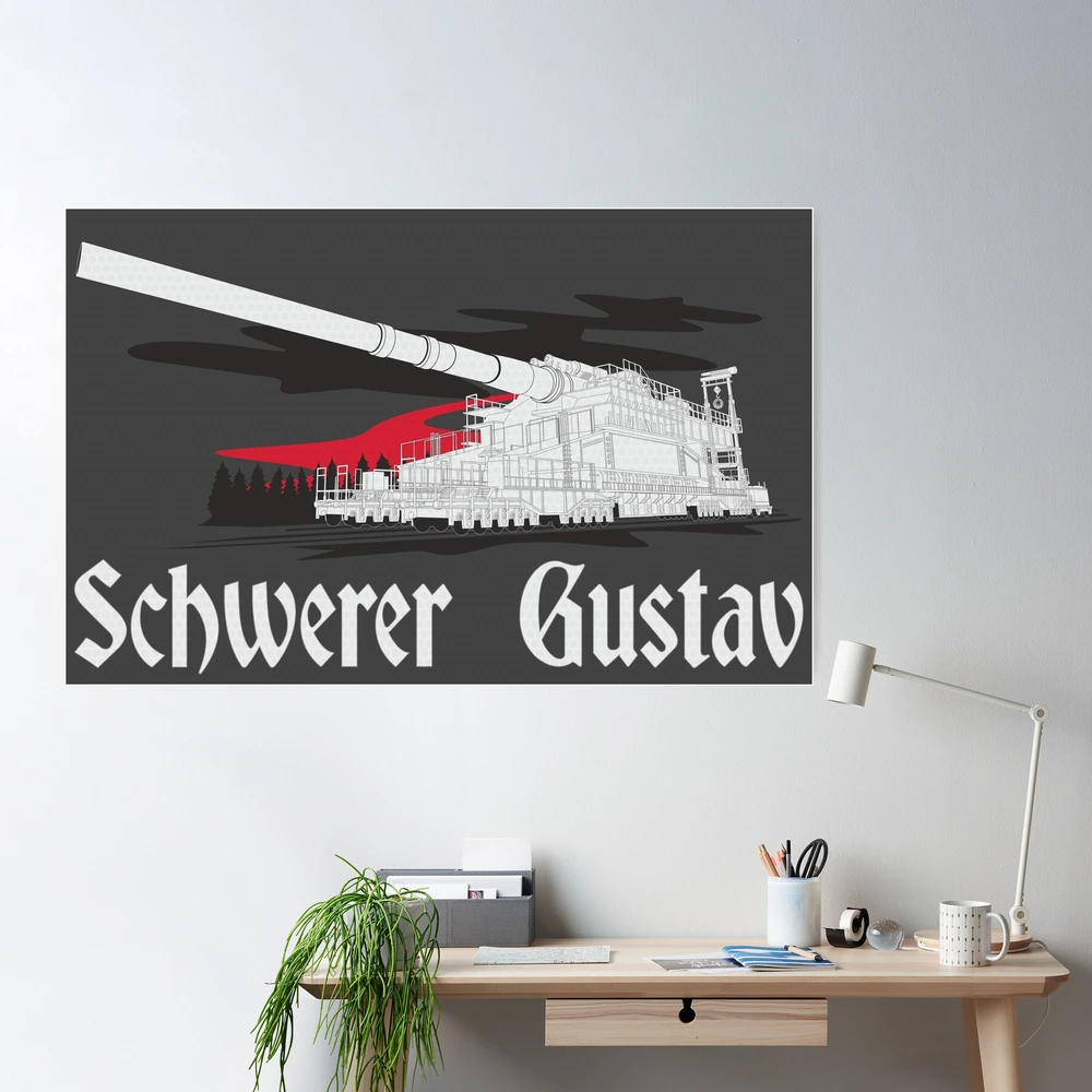 German super-heavy railway gun Dora (Schwerer Gustav) Sticker for Sale by  FAawRay