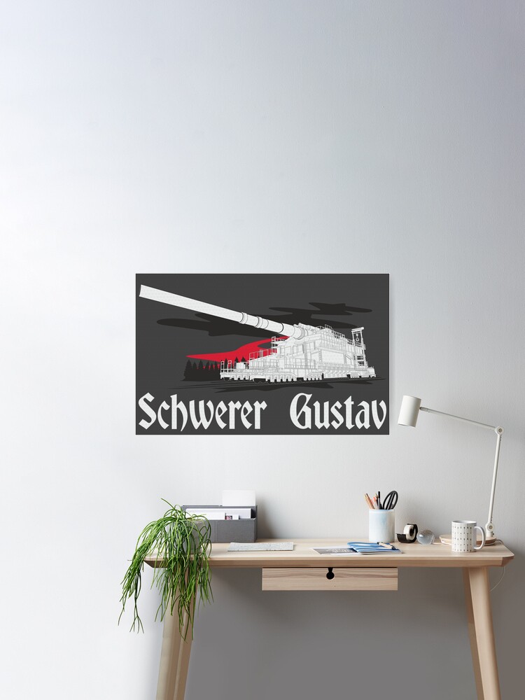 German super-heavy railway gun Dora (Schwerer Gustav) Art Board