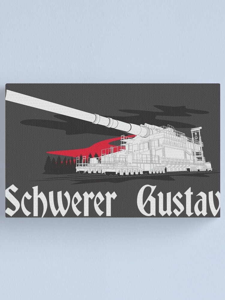 German super-heavy railway gun Schwerer Gustav (Dora) | Canvas Print