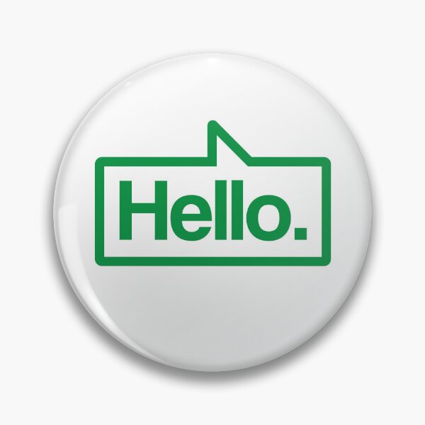 Item preview, Hello - Talking Shirt (Green) designed and sold by Justin Ellis.