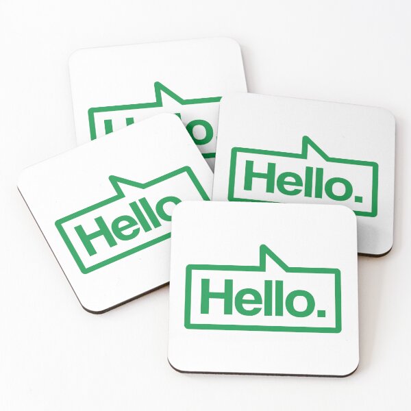 Item preview, Hello - Talking Shirt (Green) designed and sold by Justin Ellis.