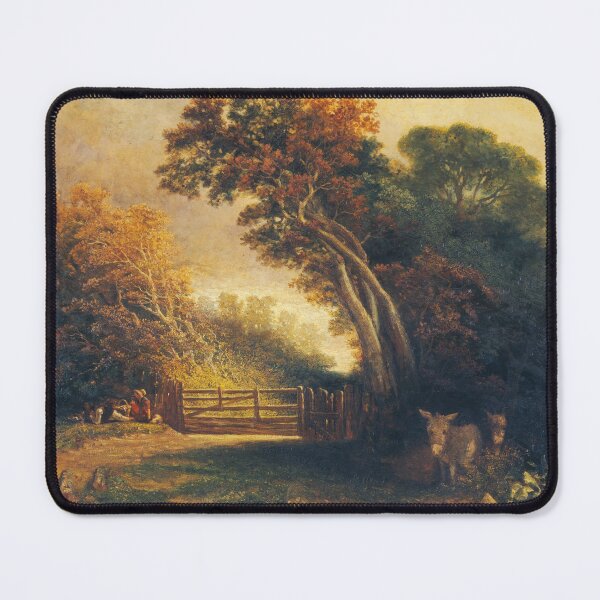 Item preview, Landscape with Picnickers and Donkeys by a Gate designed and sold by CaraEmery.