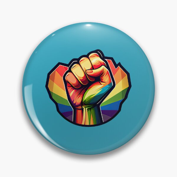 Item preview, LGBTQ pride - rainbow fist designed and sold by schizarty.
