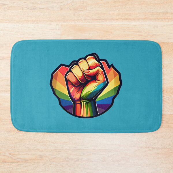 Item preview, LGBTQ pride - rainbow fist designed and sold by schizarty.