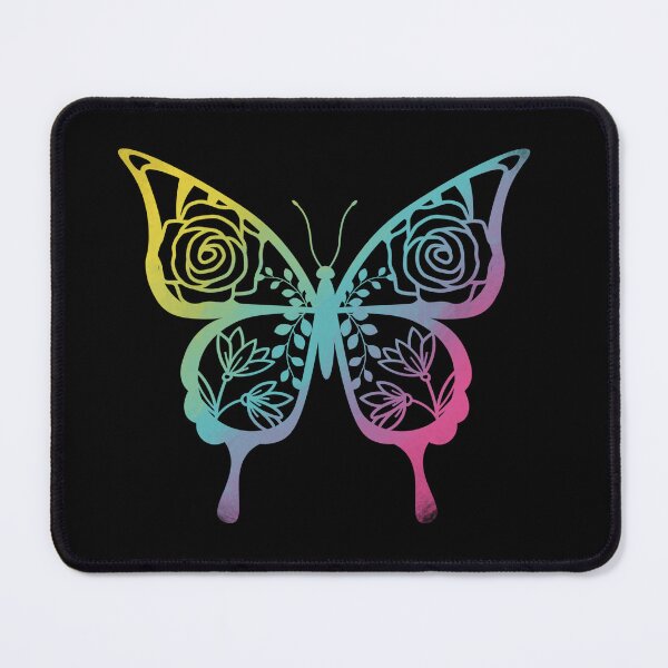 Item preview, Floral colorful butterfly pattern and flowers designed and sold by Souushop.